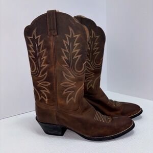 Ariat Heritage Western Boot NWOT Womens Size 7C Cowboy Pointed Toe Brown Leather